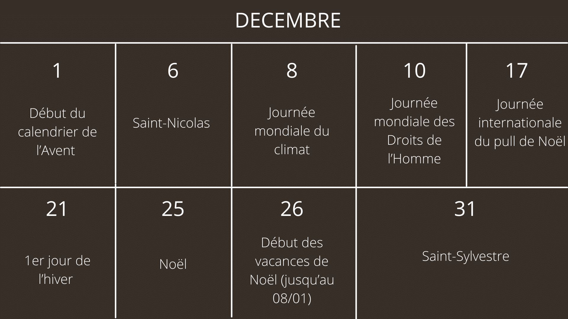 DECEMBRE